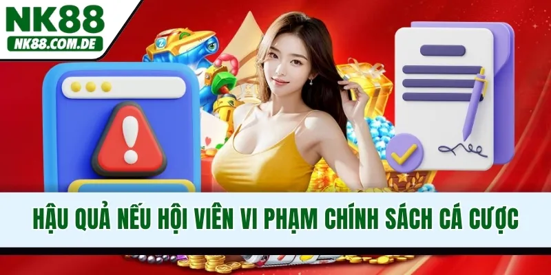 Hậu quả nếu hội viên vi phạm chính sách cá cược